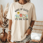 Wake Up Sluts Evil Vintage Heavyweight Graphic Tee