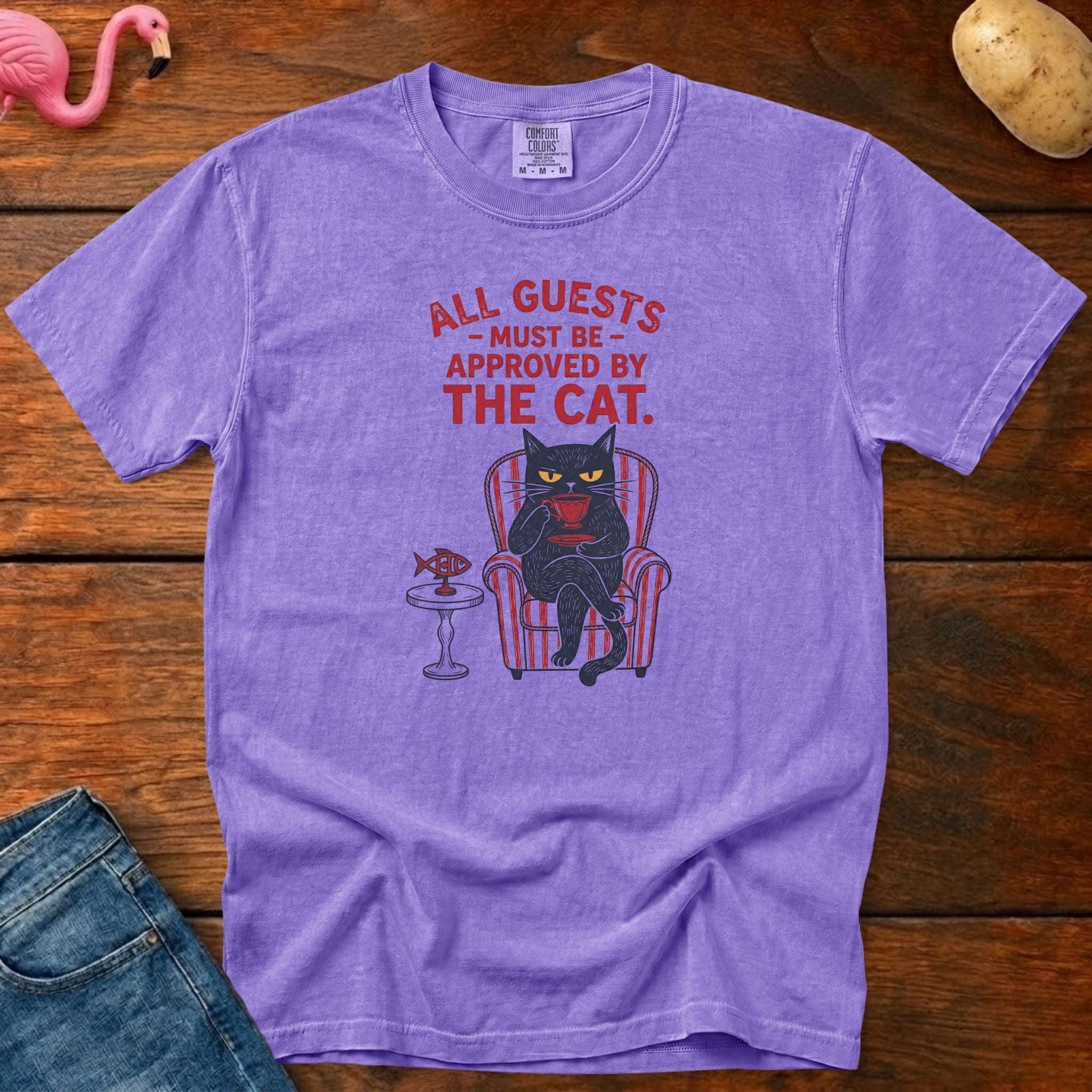 Need Cat Approve Vintage Heavyweight Graphic Tee