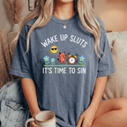Wake Up Sluts Evil Vintage Heavyweight Graphic Tee