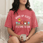 Wake Up Sluts Evil Vintage Heavyweight Graphic Tee
