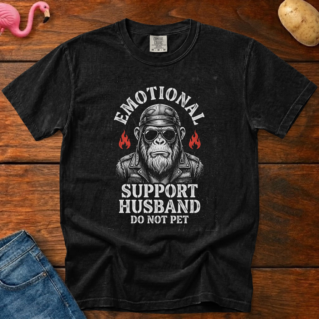Emotional Support Husband Vintage Heavyweight Graphic Tee
