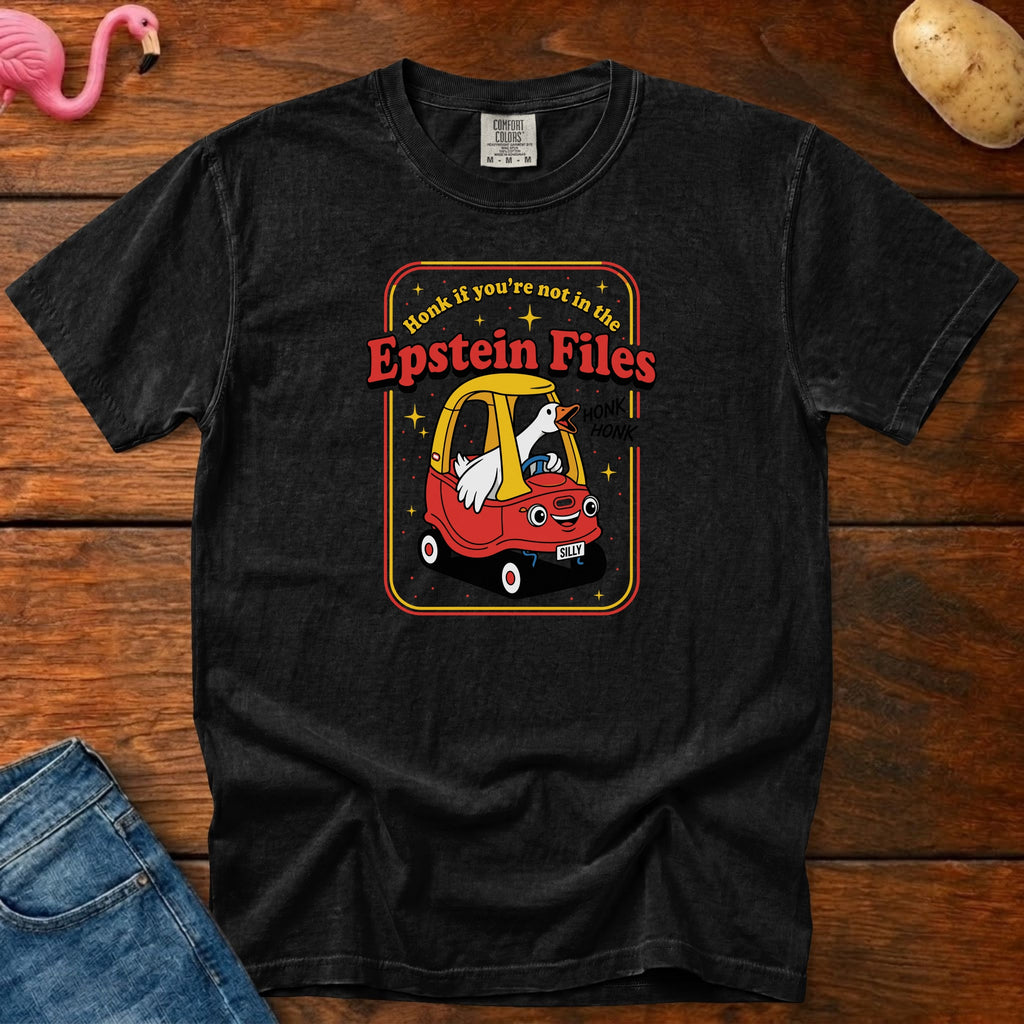Honk If You're Not in the Epstein Files Vintage Heavyweight Graphic Tee