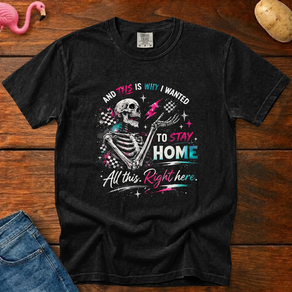 Stay Home Heavyweight Vintage Graphic Tee