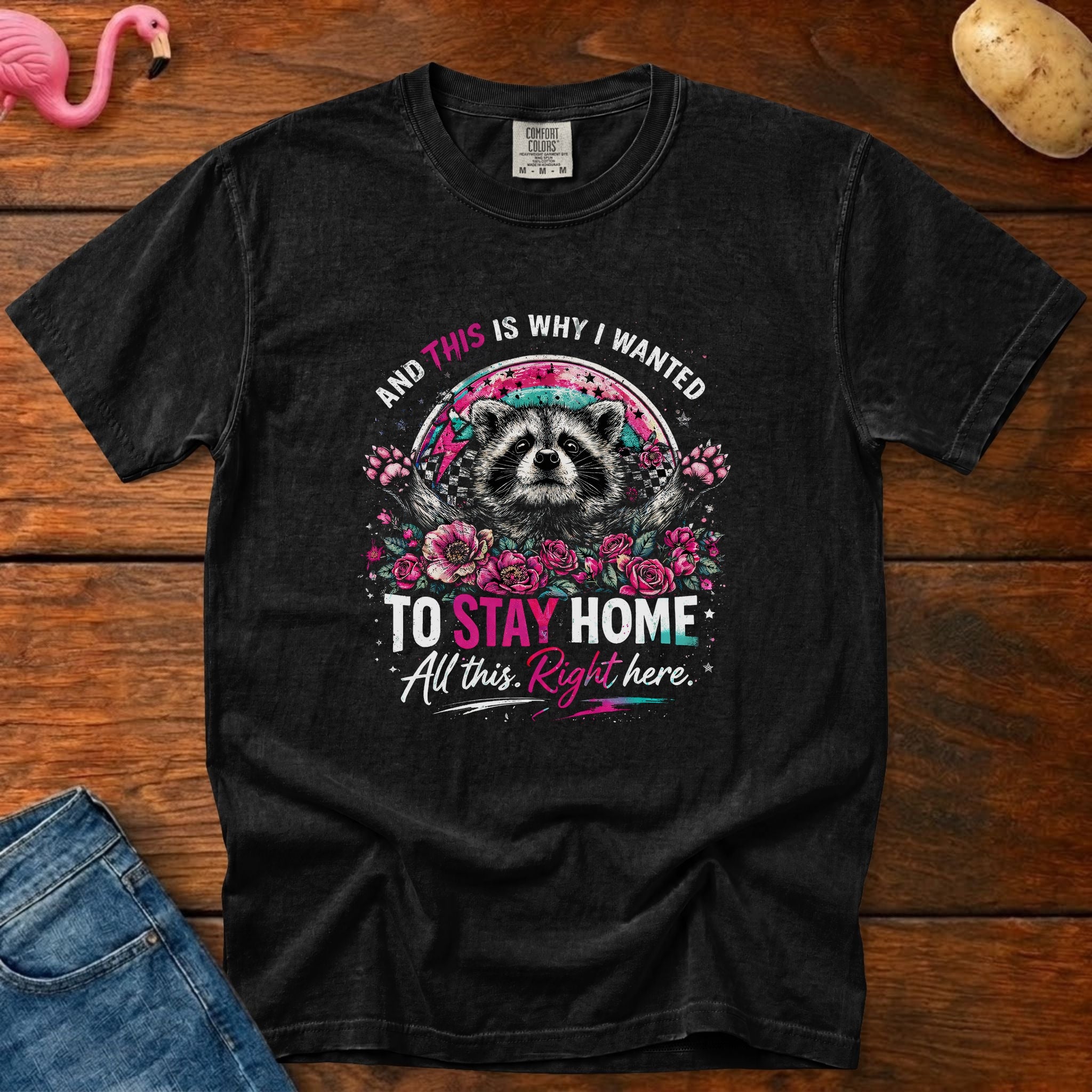 Stay Home Heavyweight Vintage Graphic Tee