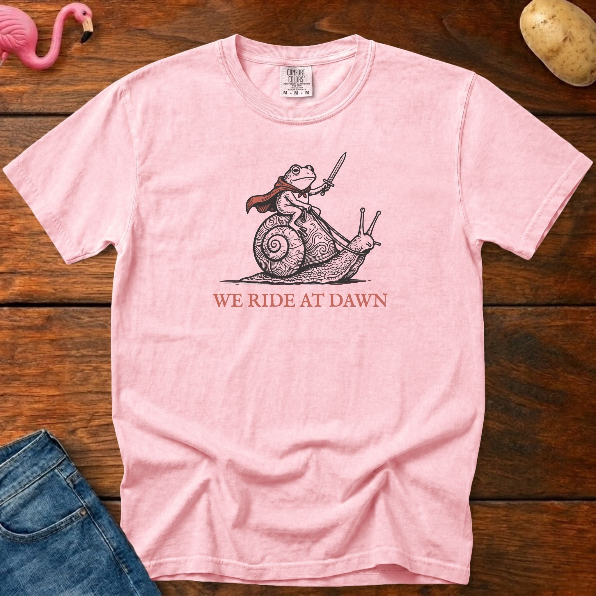 Ride At Dawn Vintage Heavyweight Graphic Tee