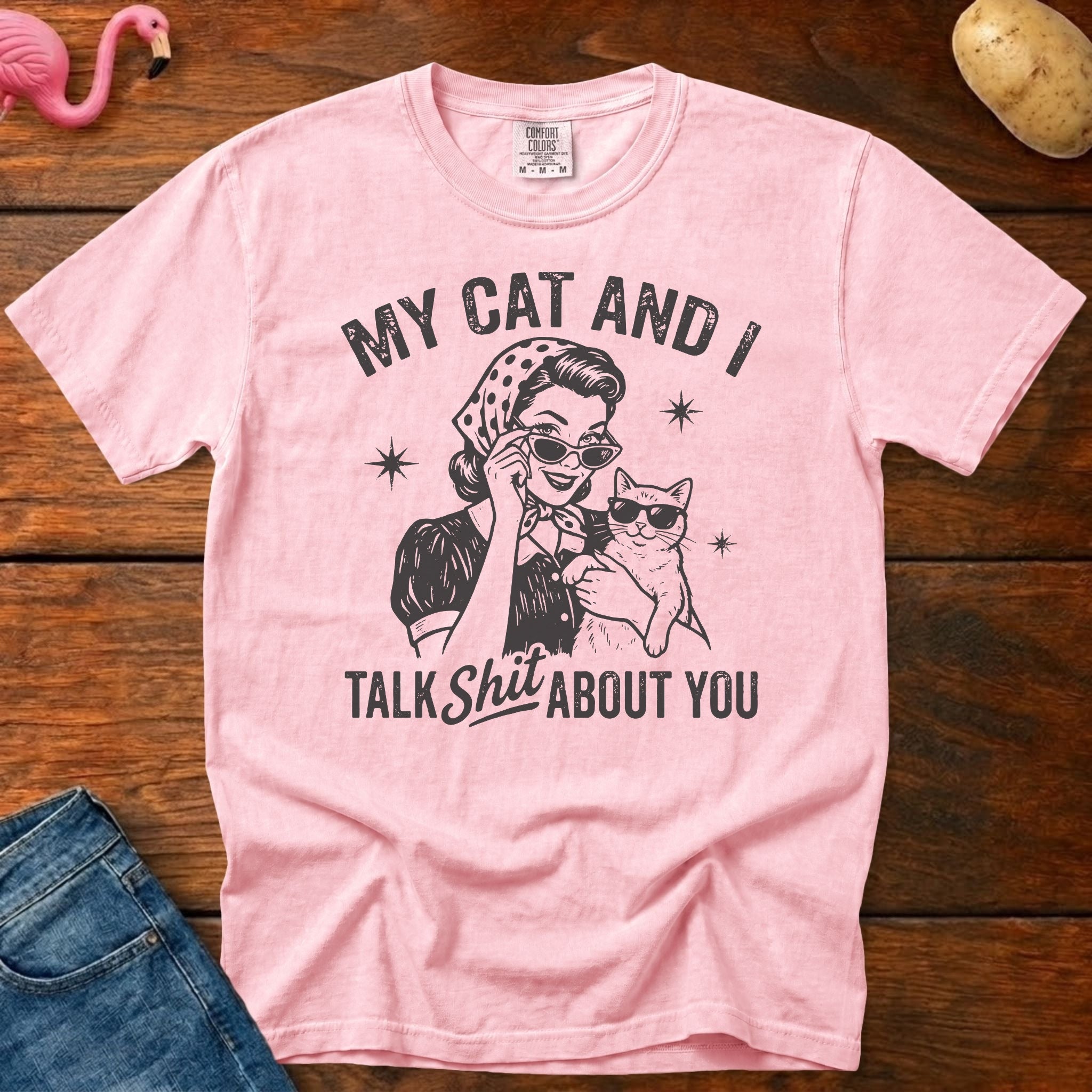 My Cat Vintage Heavyweight Graphic Tee