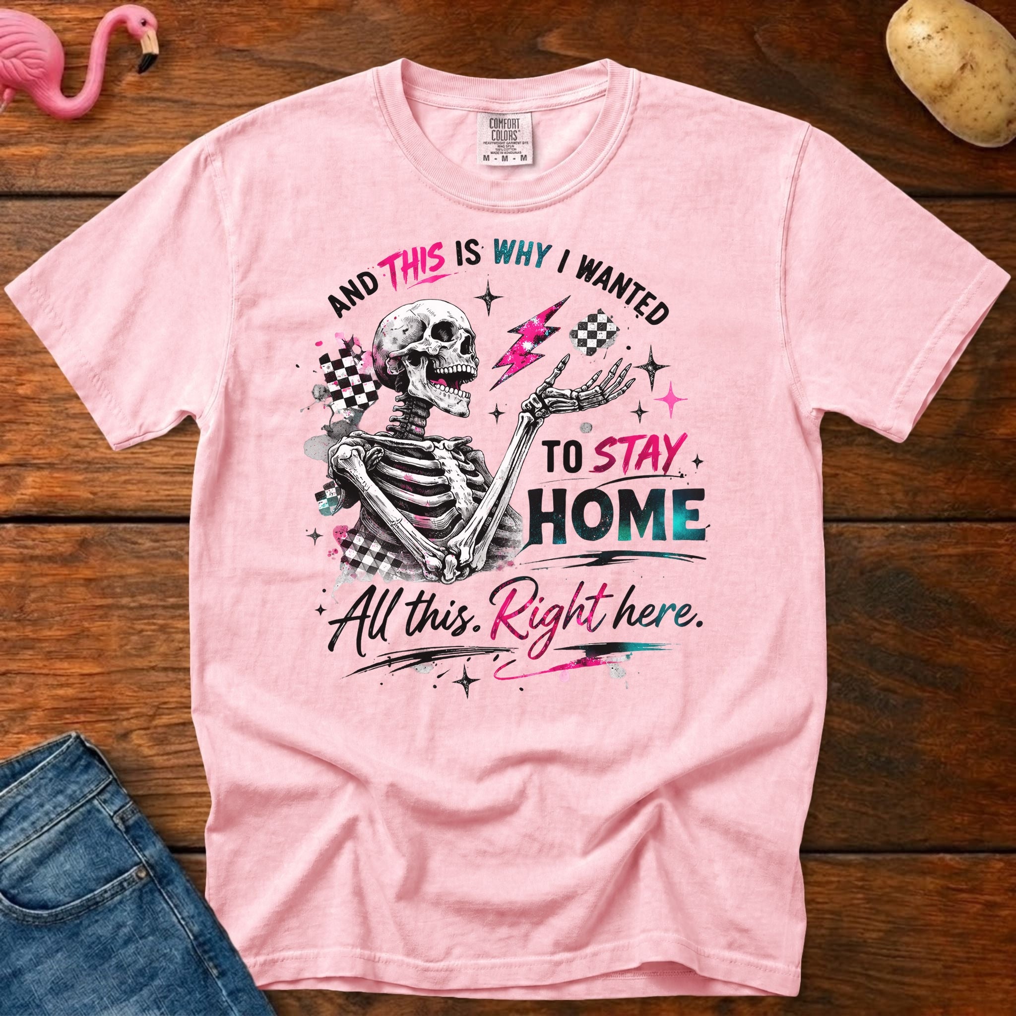 Stay Home Heavyweight Vintage Graphic Tee