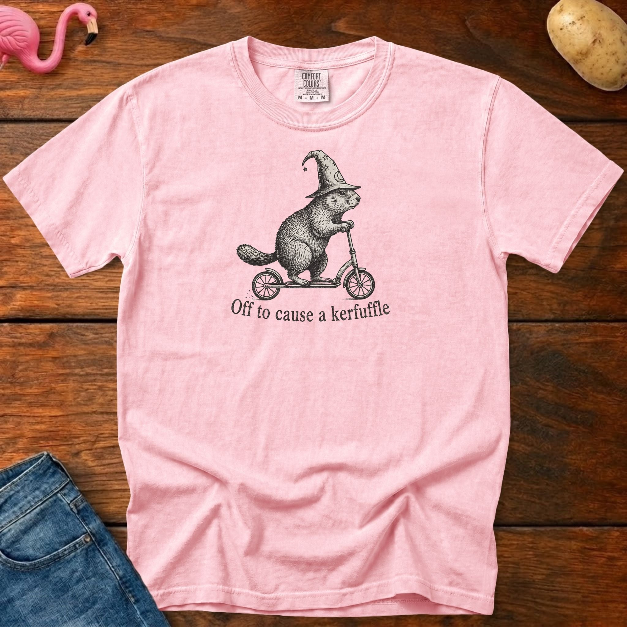 Off to Cause Kerfuffle Vintage Heavyweight Graphic Tee