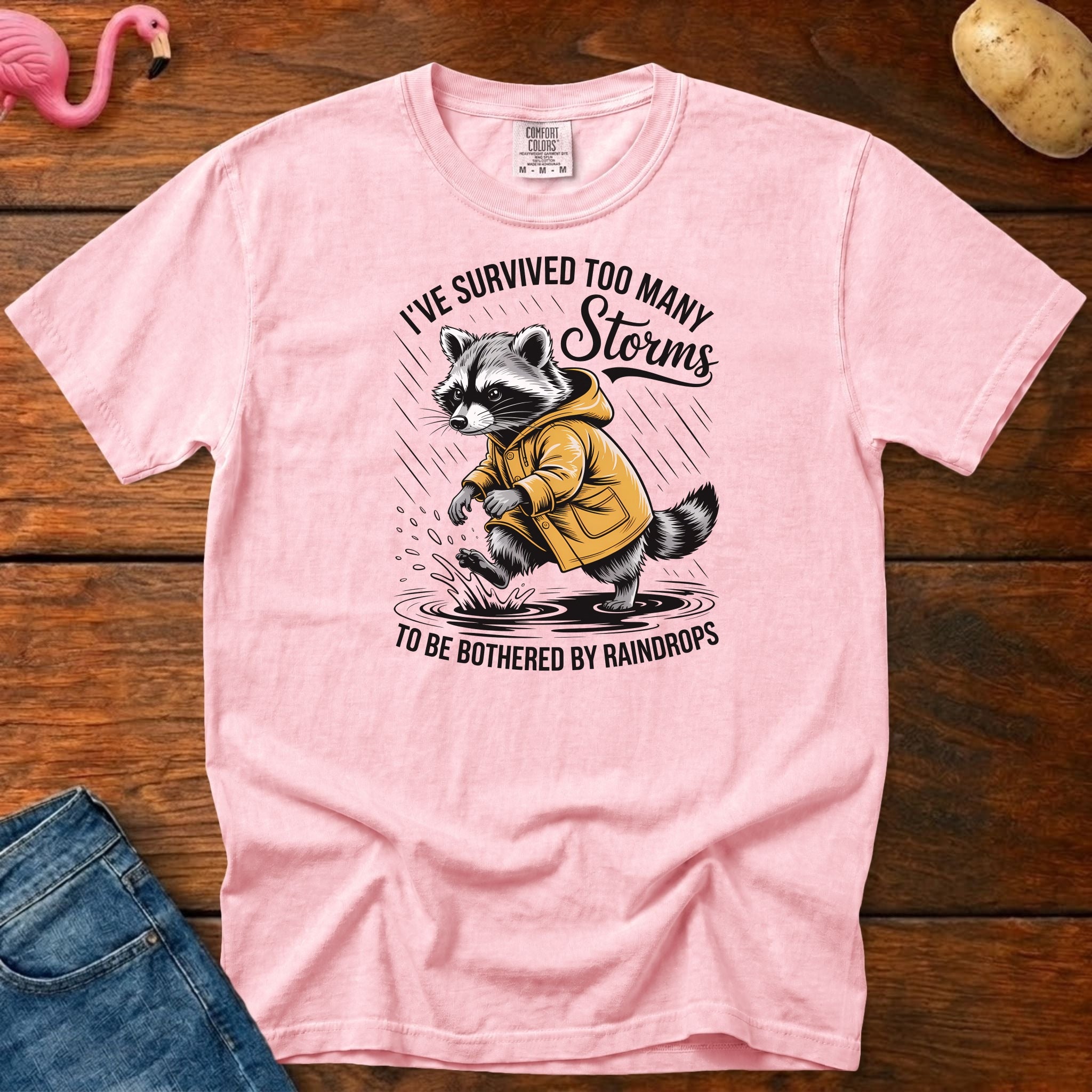 Survived Too Many Storms Vintage Heavyweight Graphic Tee