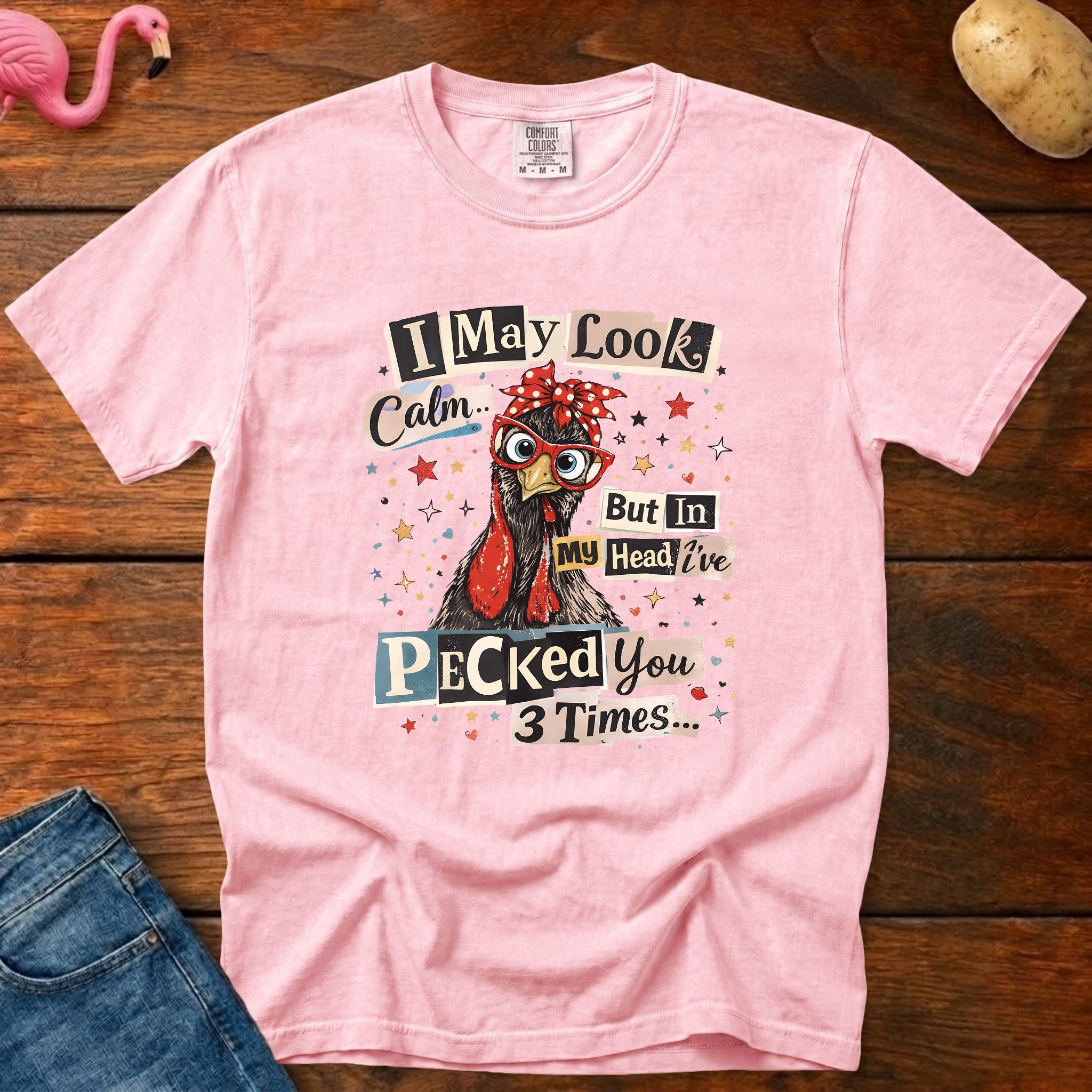 Pecked You Vintage Heavyweight Graphic Tee