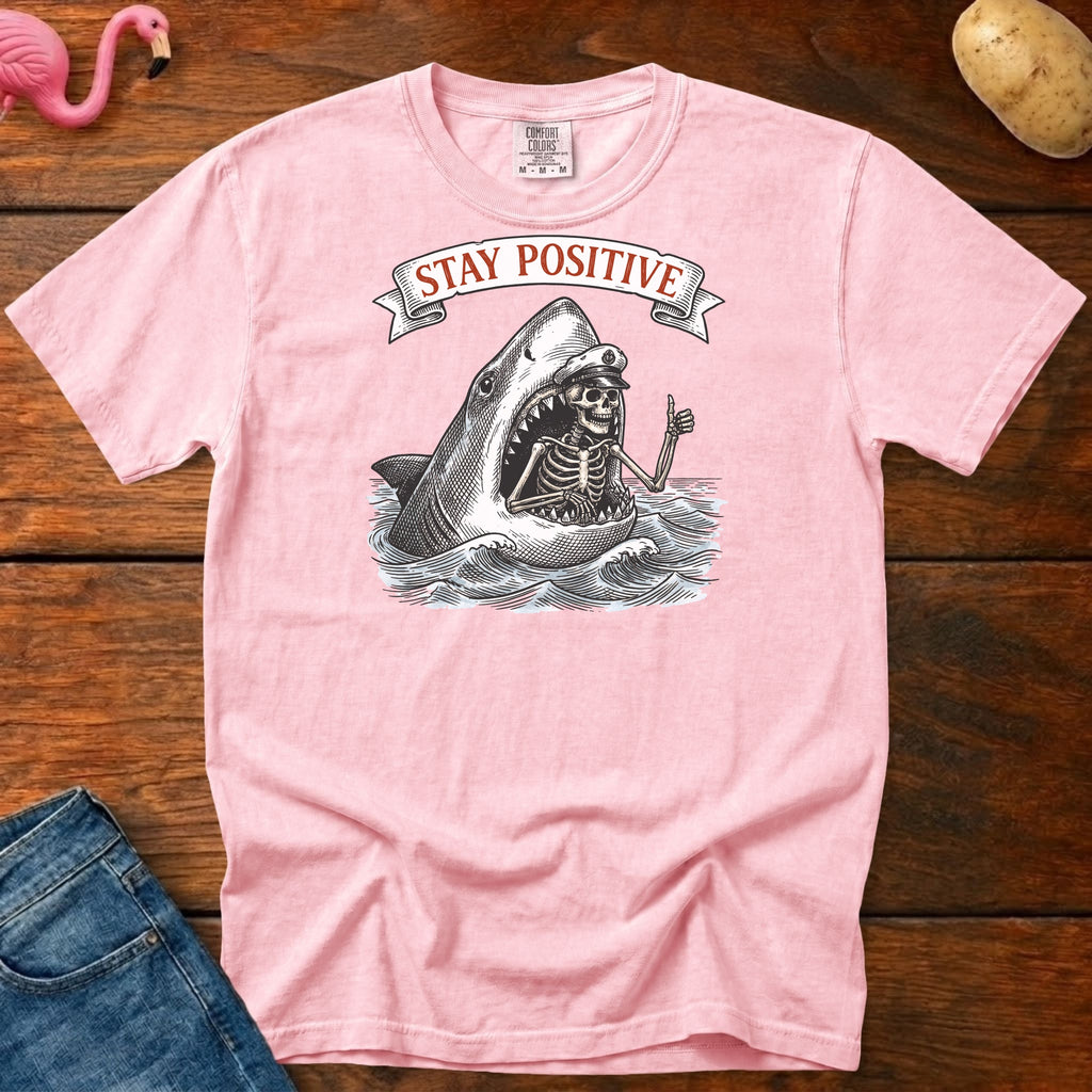 Stay Positive Vintage Heavyweight Graphic Tee