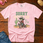 Sorry Gotta Go Vintage Heavyweight Graphic Tee