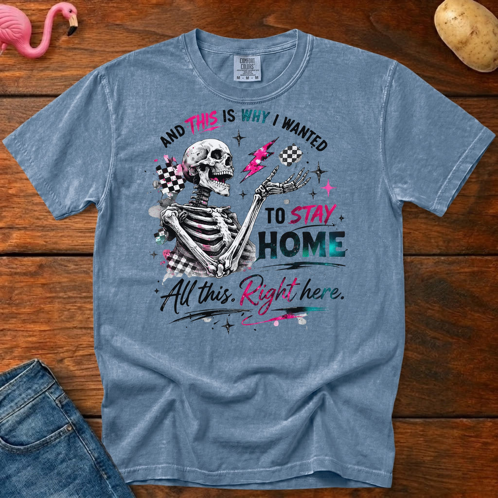 Stay Home Heavyweight Vintage Graphic Tee