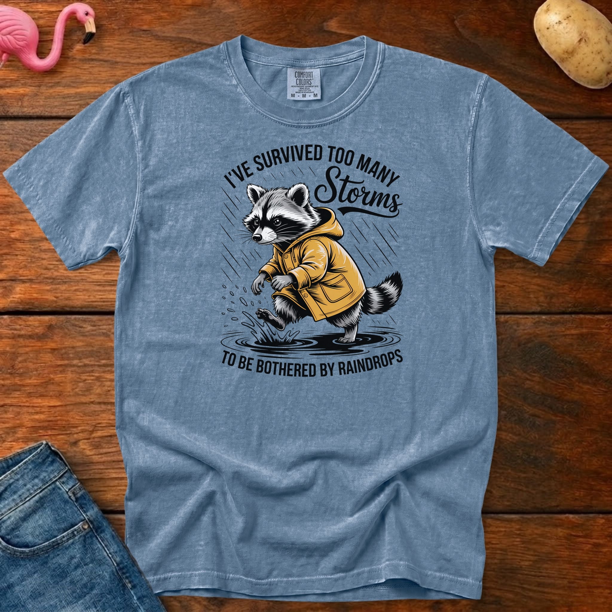 Survived Too Many Storms Vintage Heavyweight Graphic Tee
