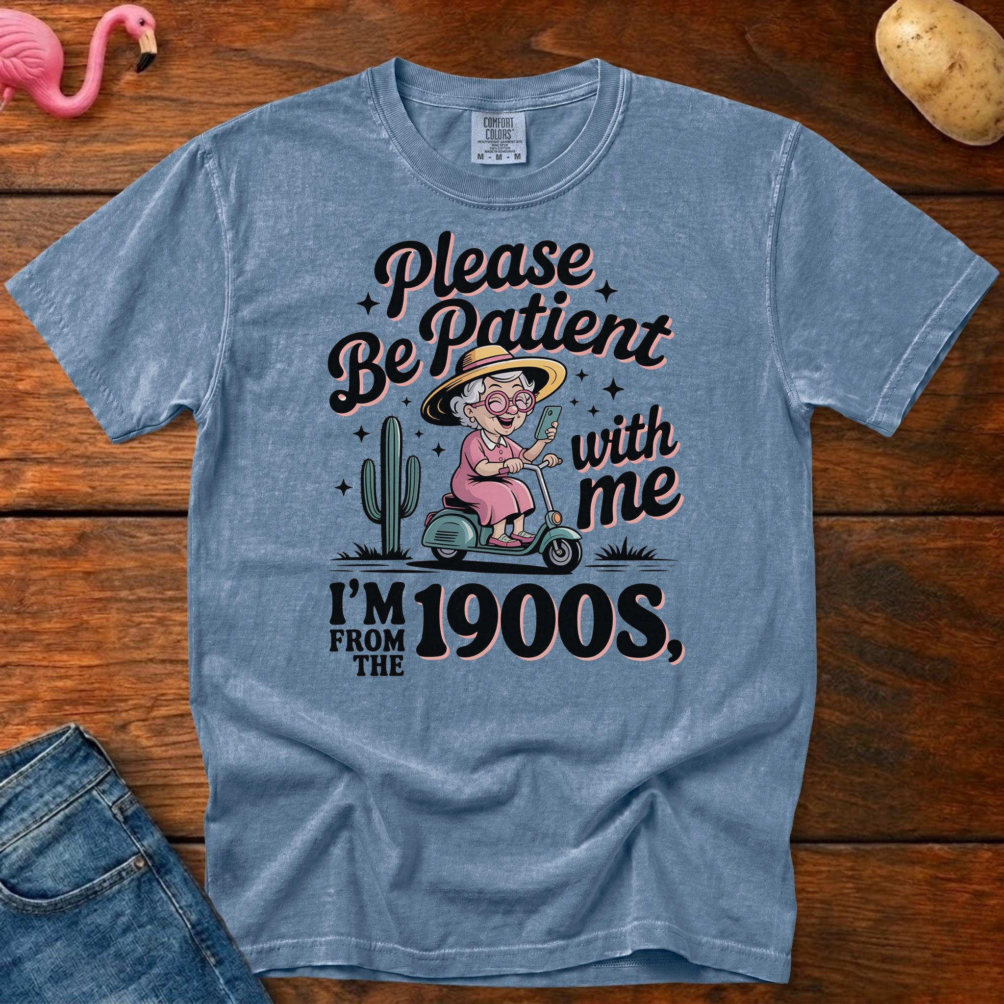 Please Be Patient 1900s Vintage Heavyweight Graphic Tee