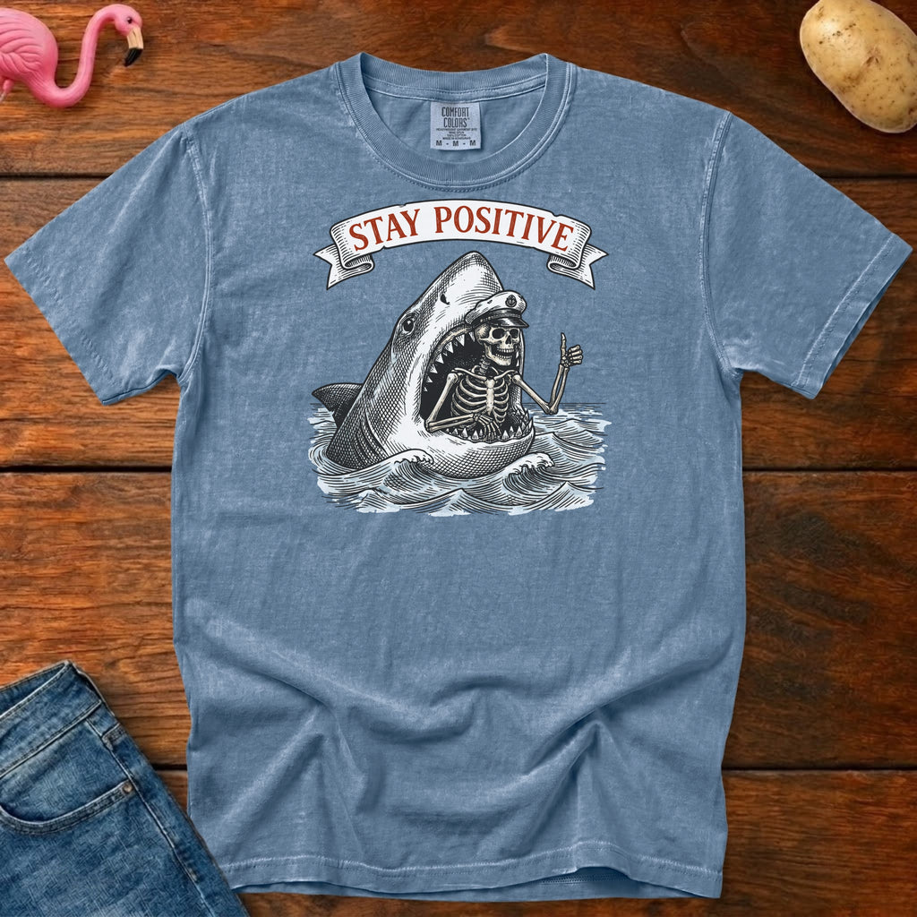 Stay Positive Vintage Heavyweight Graphic Tee