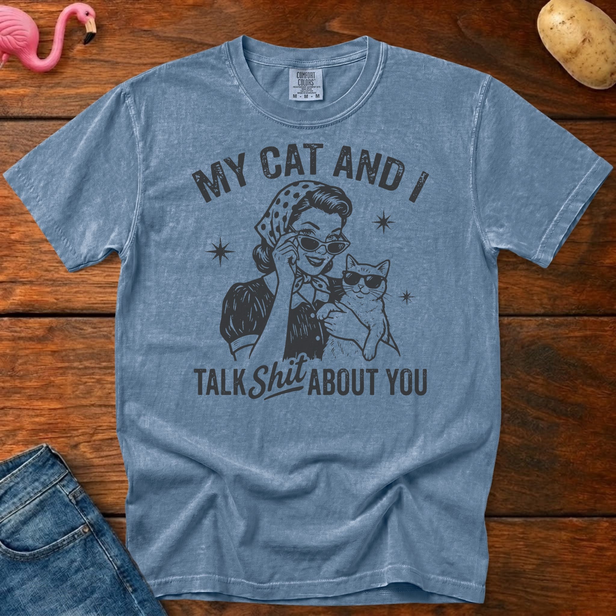 My Cat Vintage Heavyweight Graphic Tee