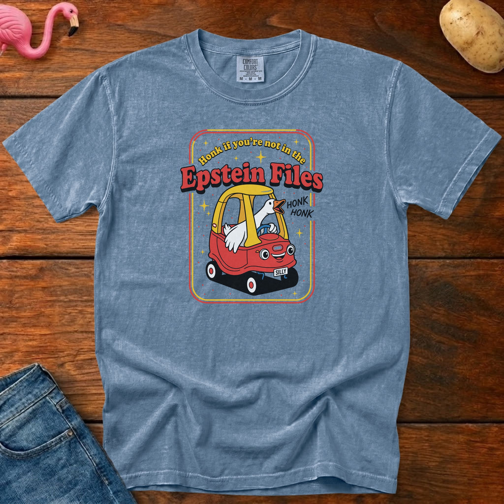 Honk If You're Not in the Epstein Files Vintage Heavyweight Graphic Tee