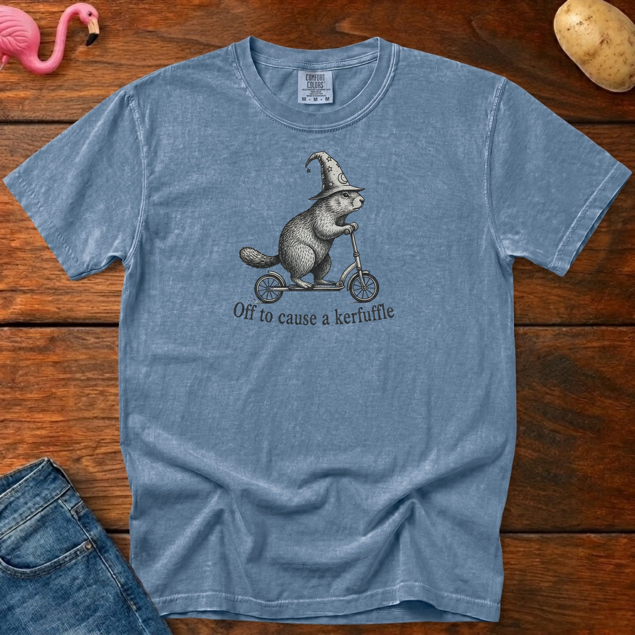 Off to Cause Kerfuffle Vintage Heavyweight Graphic Tee