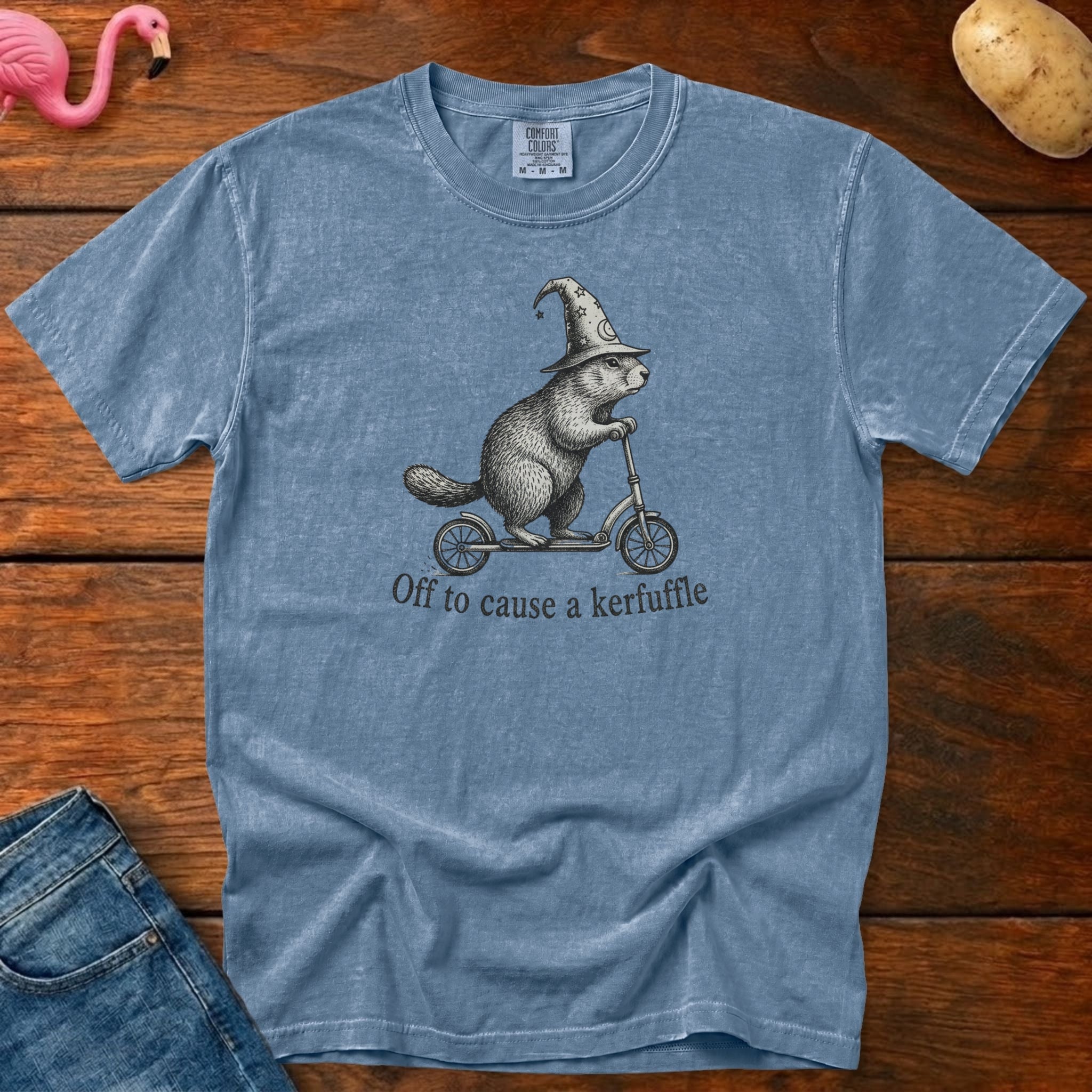 Off to Cause Kerfuffle Vintage Heavyweight Graphic Tee