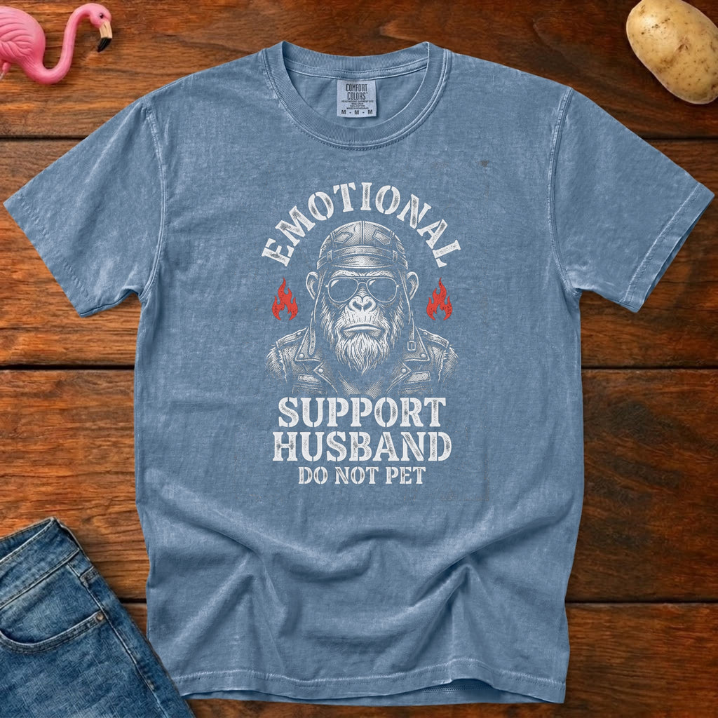 Emotional Support Husband Vintage Heavyweight Graphic Tee