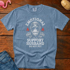 Emotional Support Husband Vintage Heavyweight Graphic Tee