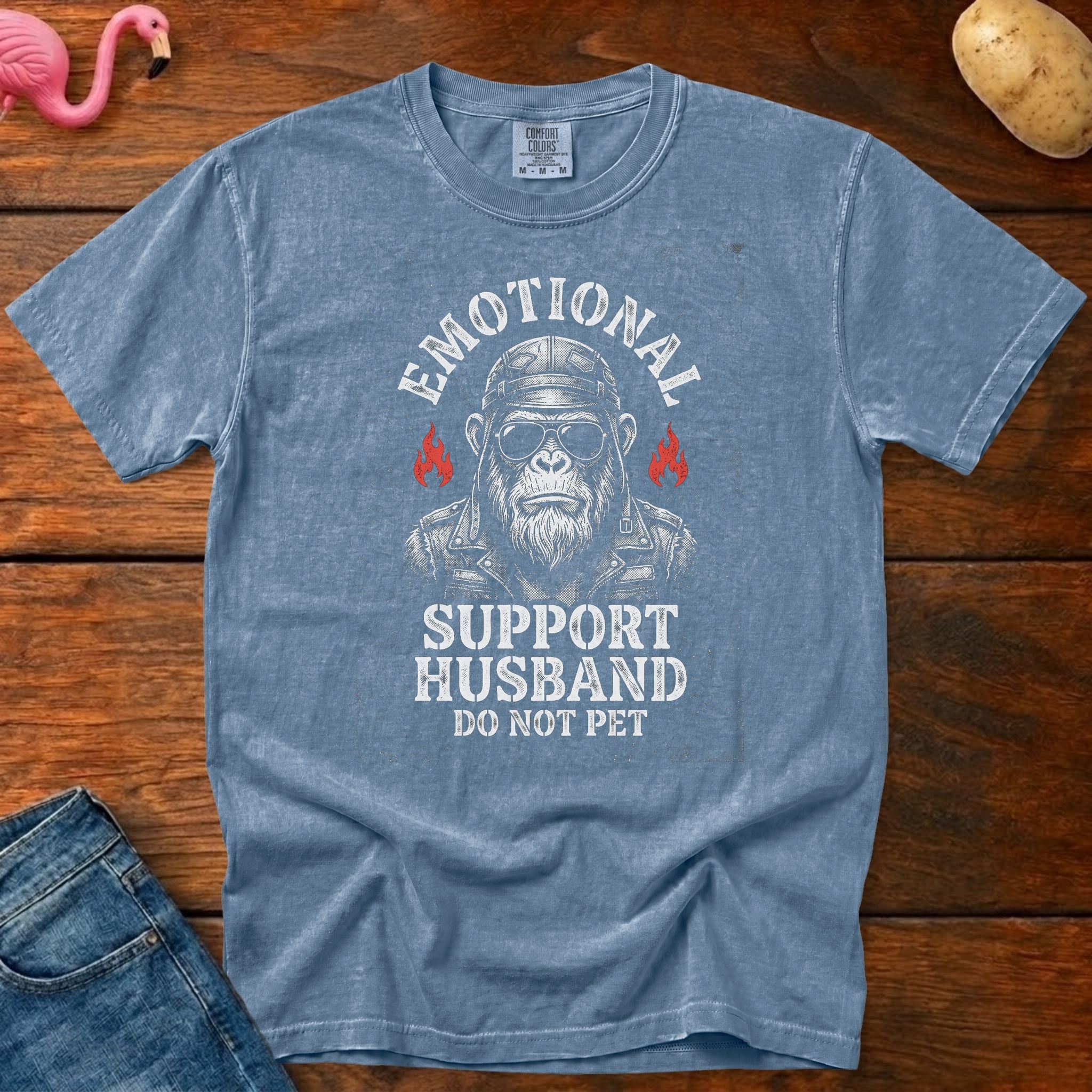 Emotional Support Husband Vintage Heavyweight Graphic Tee
