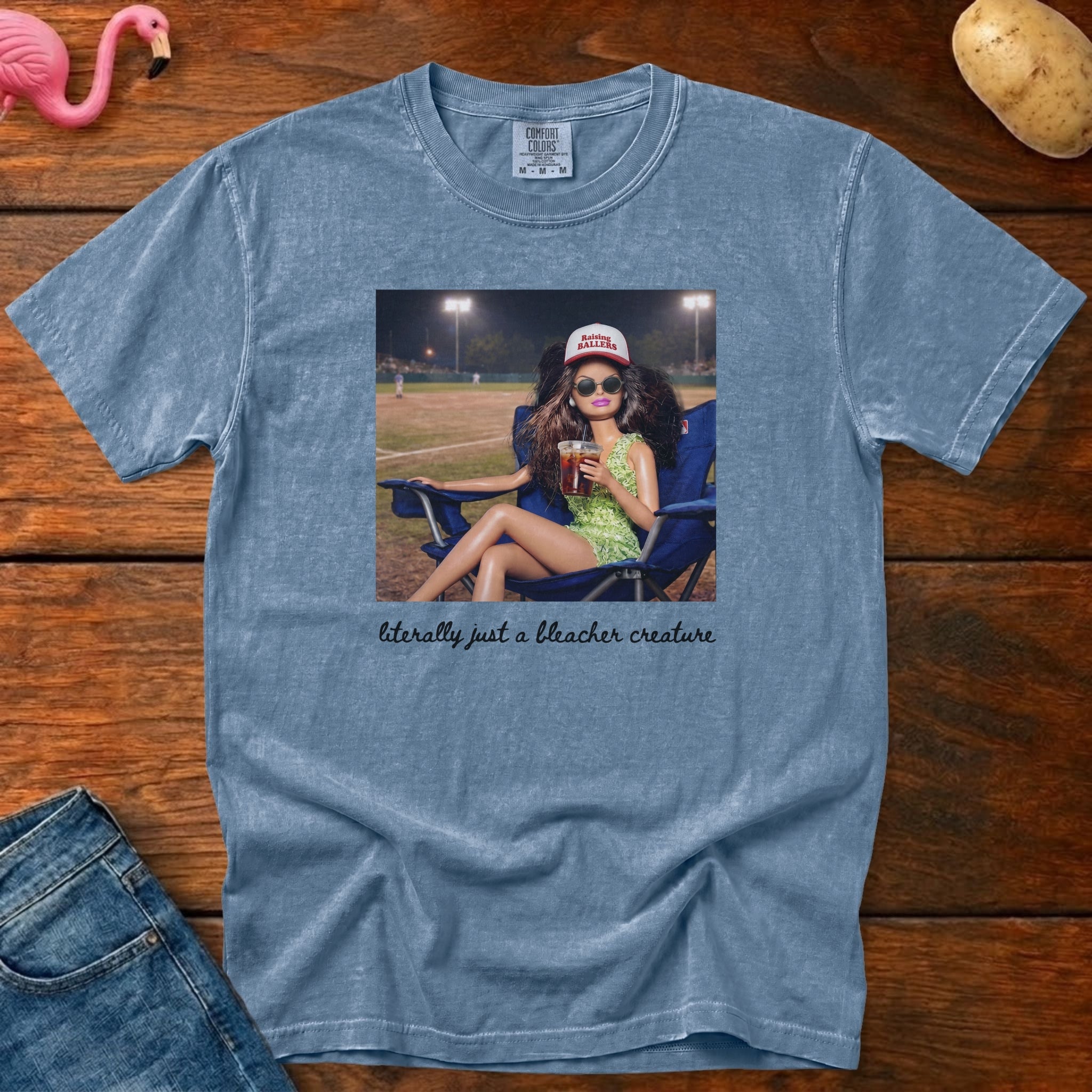 Doll Baseball Mom Vintage Heavyweight Graphic Tee