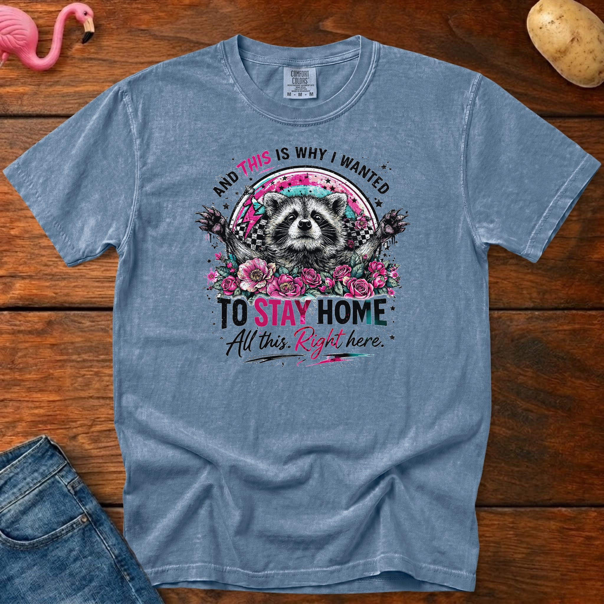 Stay Home Heavyweight Vintage Graphic Tee