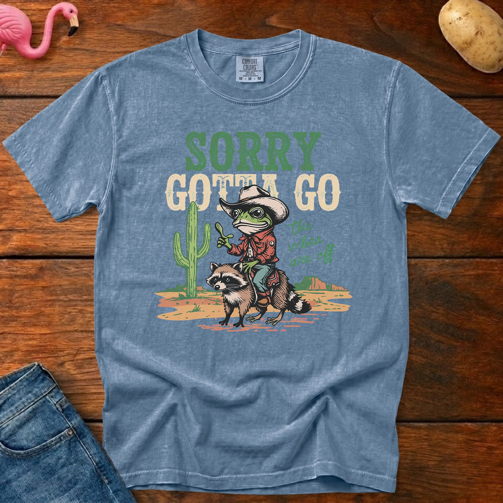 Sorry Gotta Go Vintage Heavyweight Graphic Tee