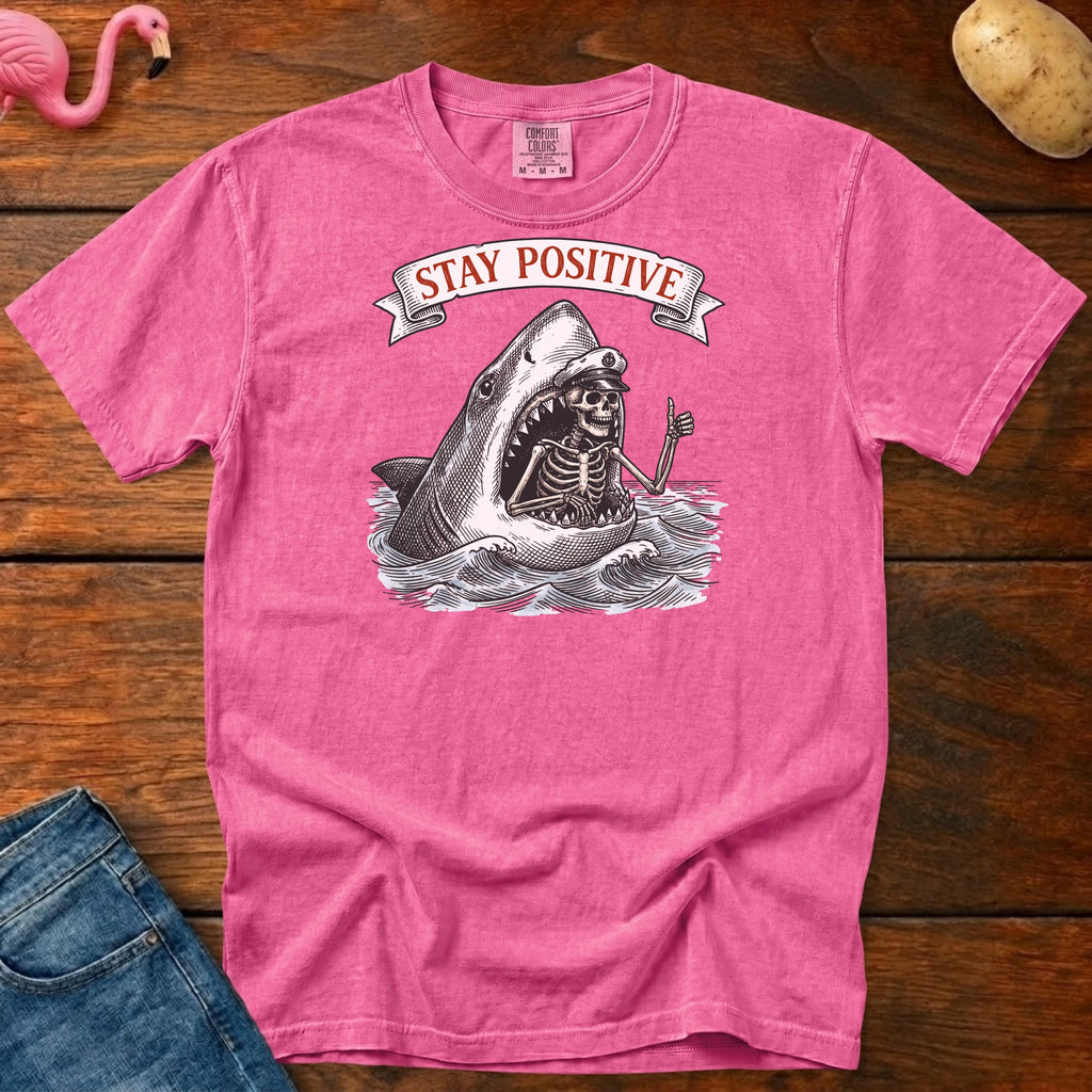 Stay Positive Vintage Heavyweight Graphic Tee
