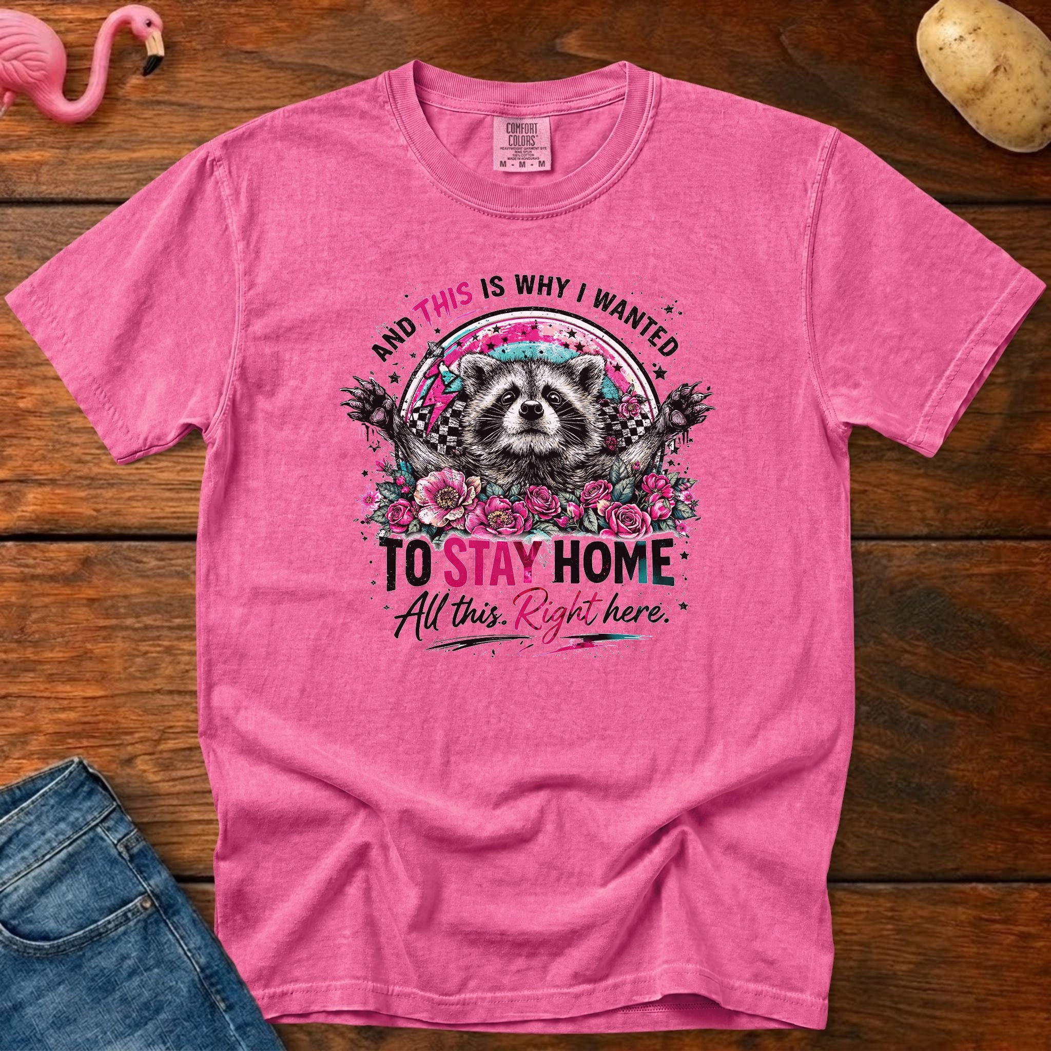 Stay Home Heavyweight Vintage Graphic Tee