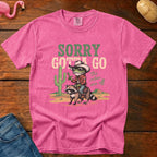 Sorry Gotta Go Vintage Heavyweight Graphic Tee