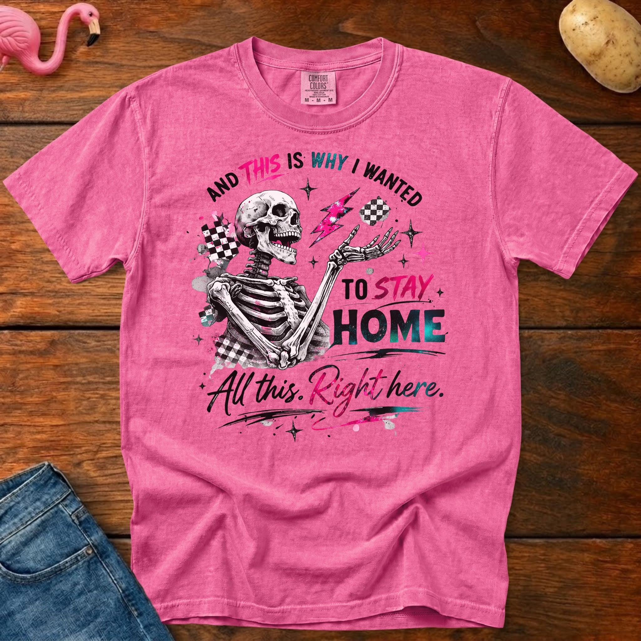 Stay Home Heavyweight Vintage Graphic Tee