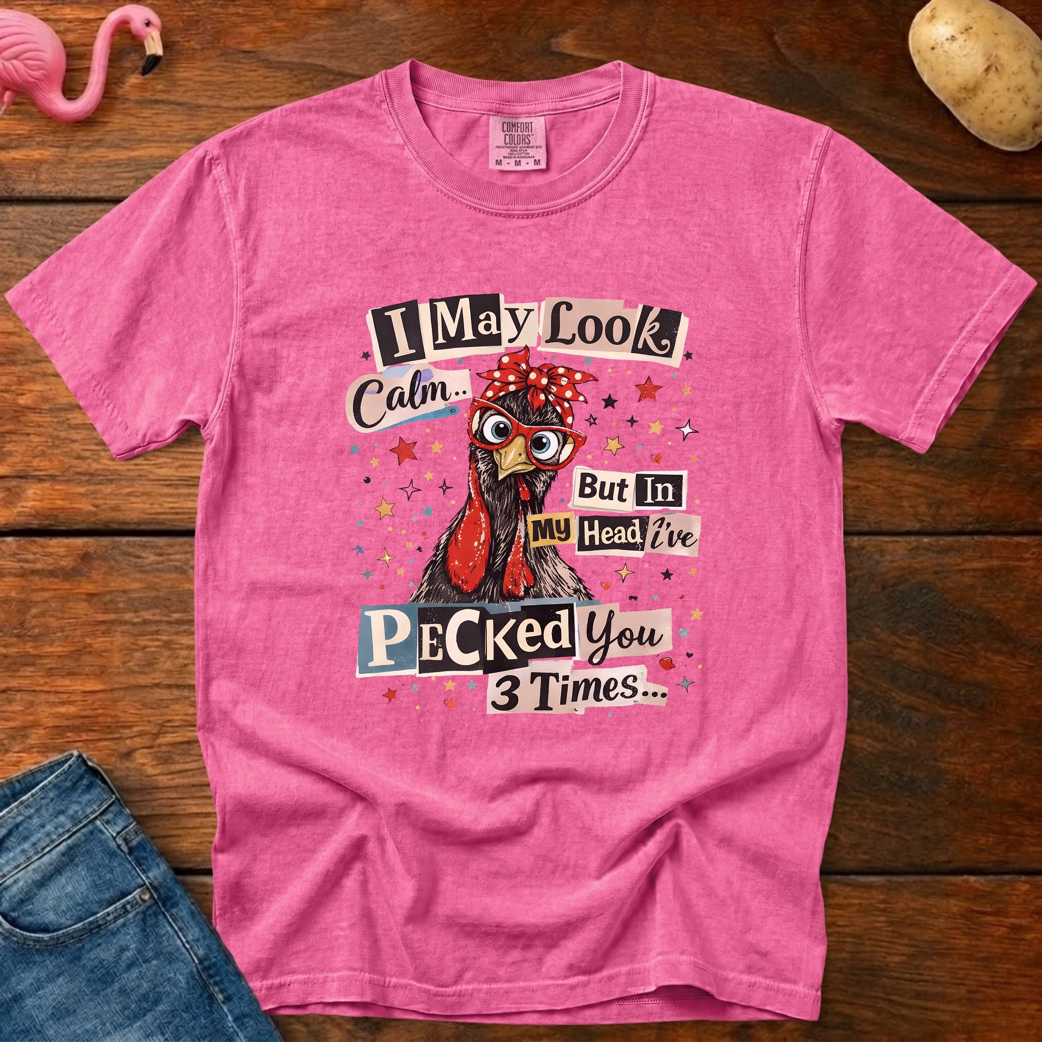 Pecked You Vintage Heavyweight Graphic Tee