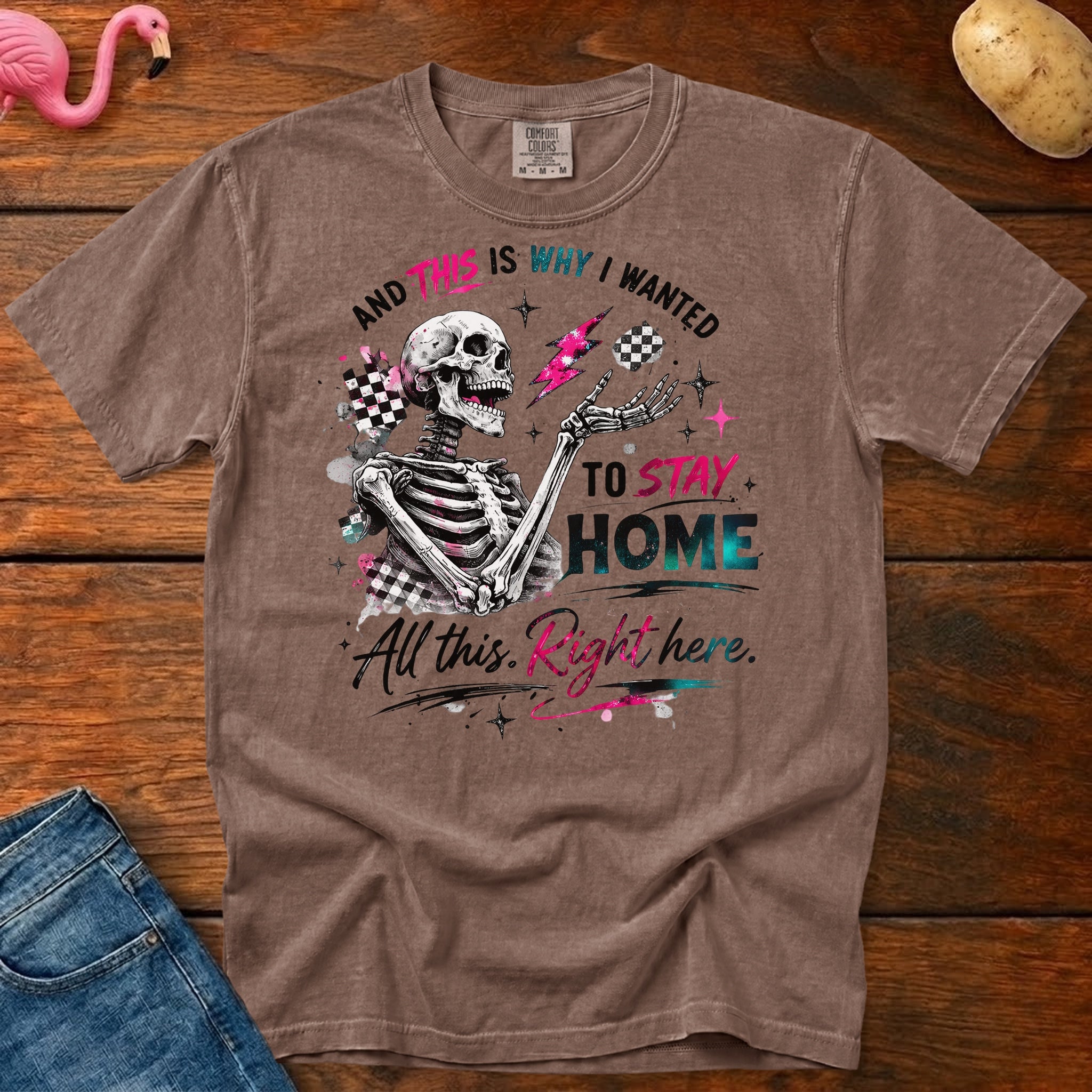 Stay Home Heavyweight Vintage Graphic Tee
