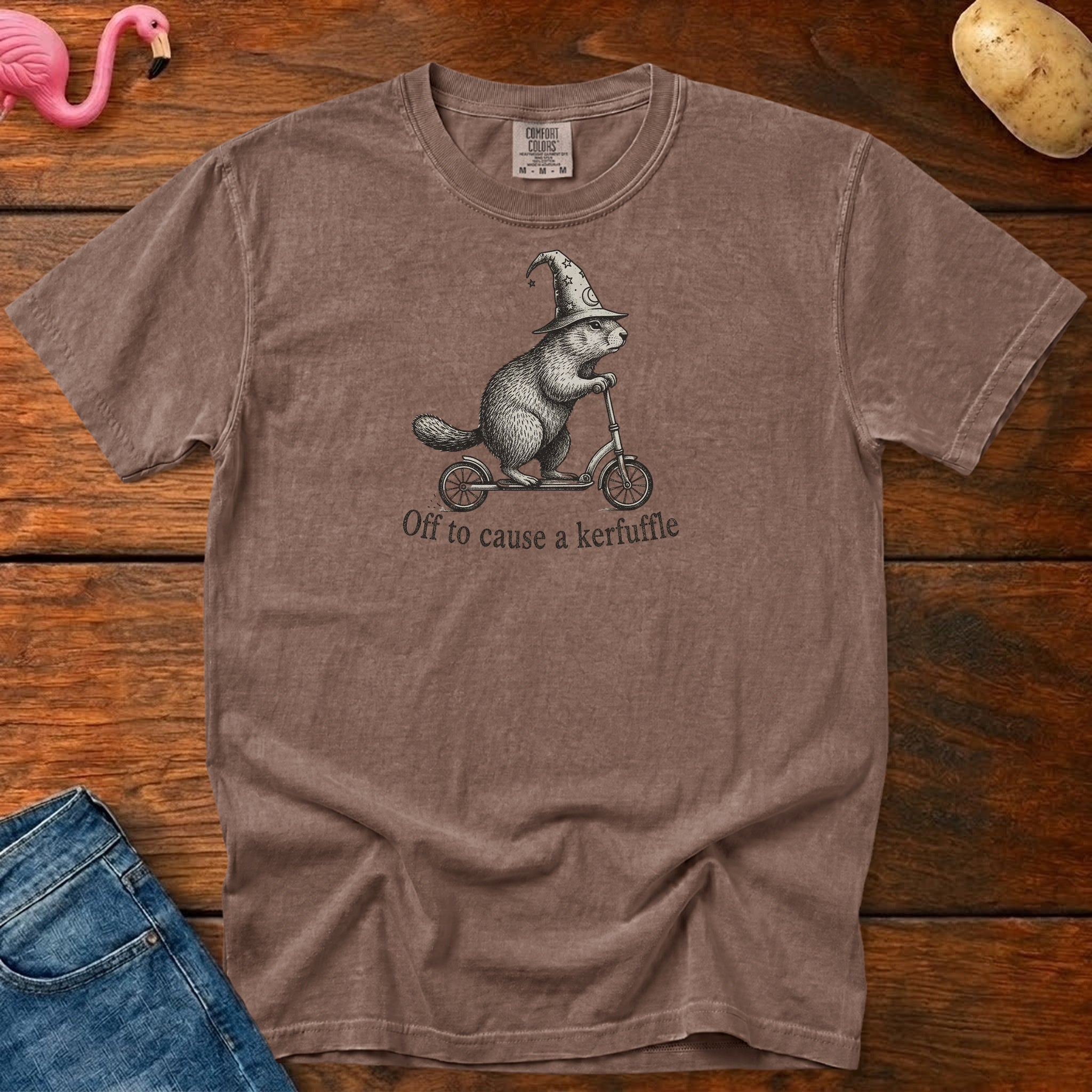 Off to Cause Kerfuffle Vintage Heavyweight Graphic Tee