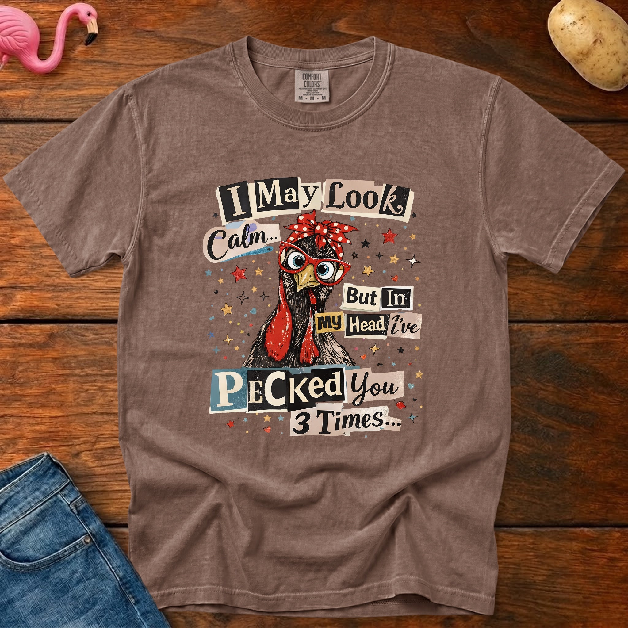 Pecked You Vintage Heavyweight Graphic Tee