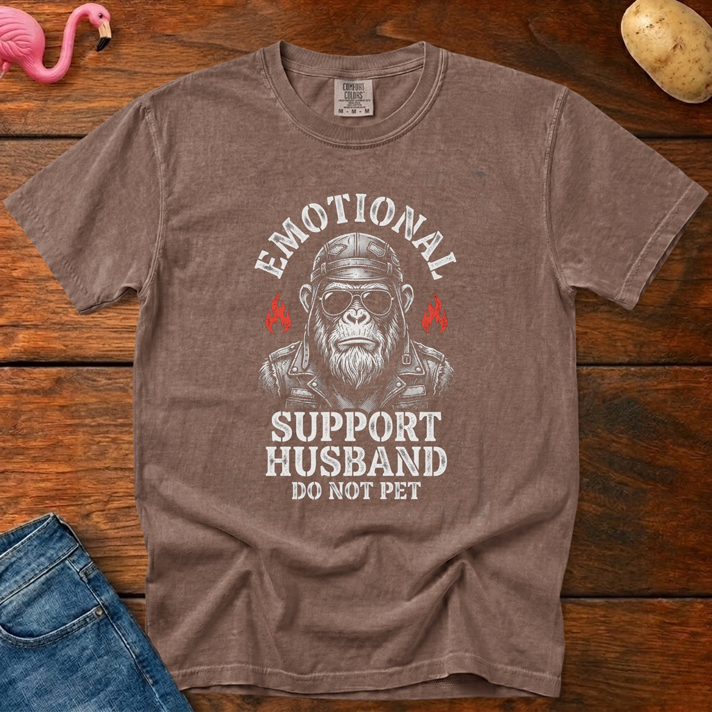 Emotional Support Husband Vintage Heavyweight Graphic Tee