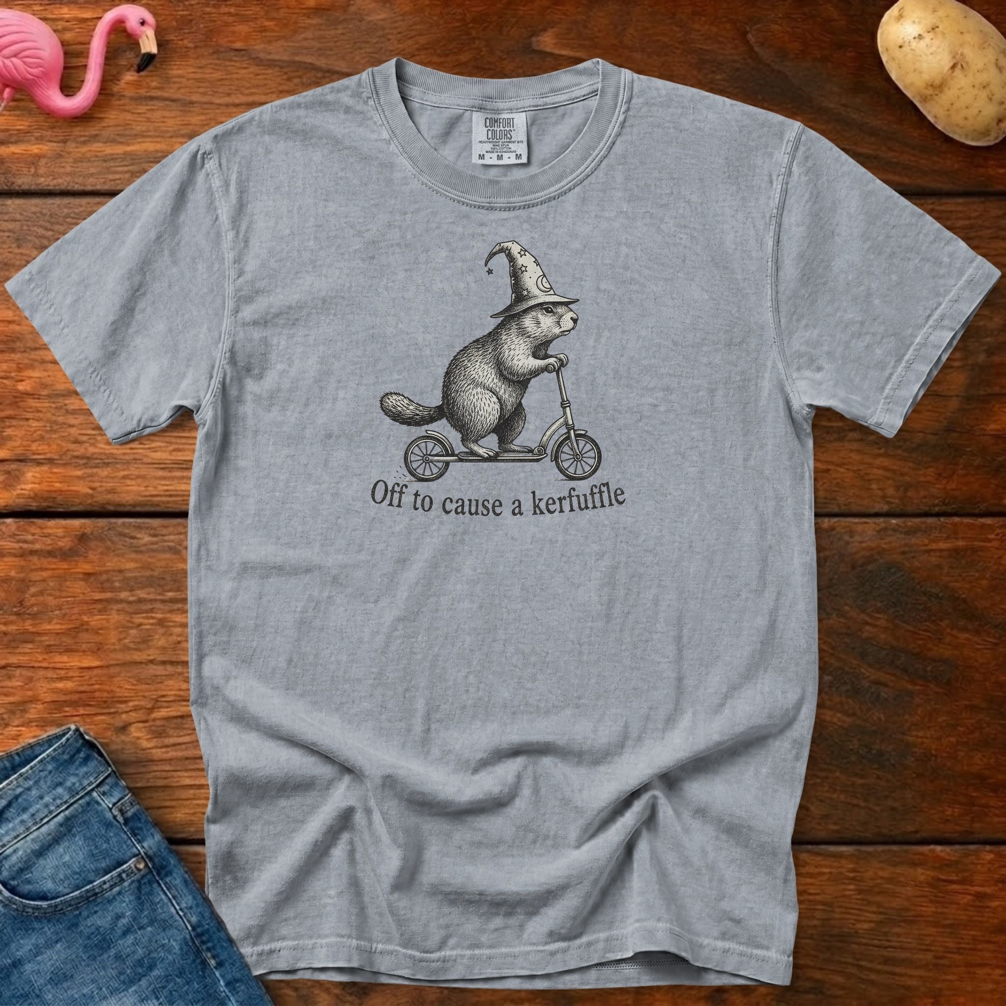 Off to Cause Kerfuffle Vintage Heavyweight Graphic Tee