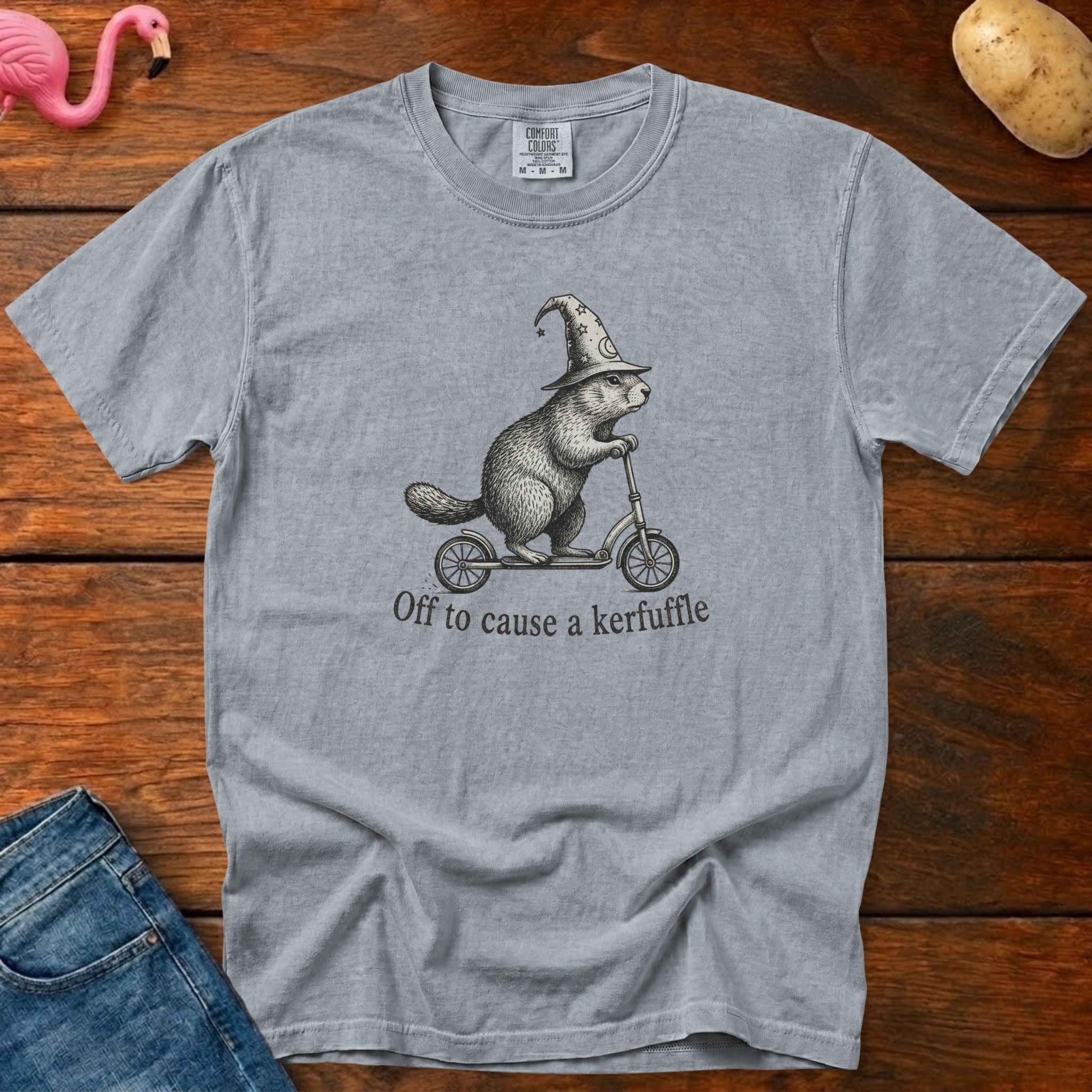 Off to Cause Kerfuffle Vintage Heavyweight Graphic Tee