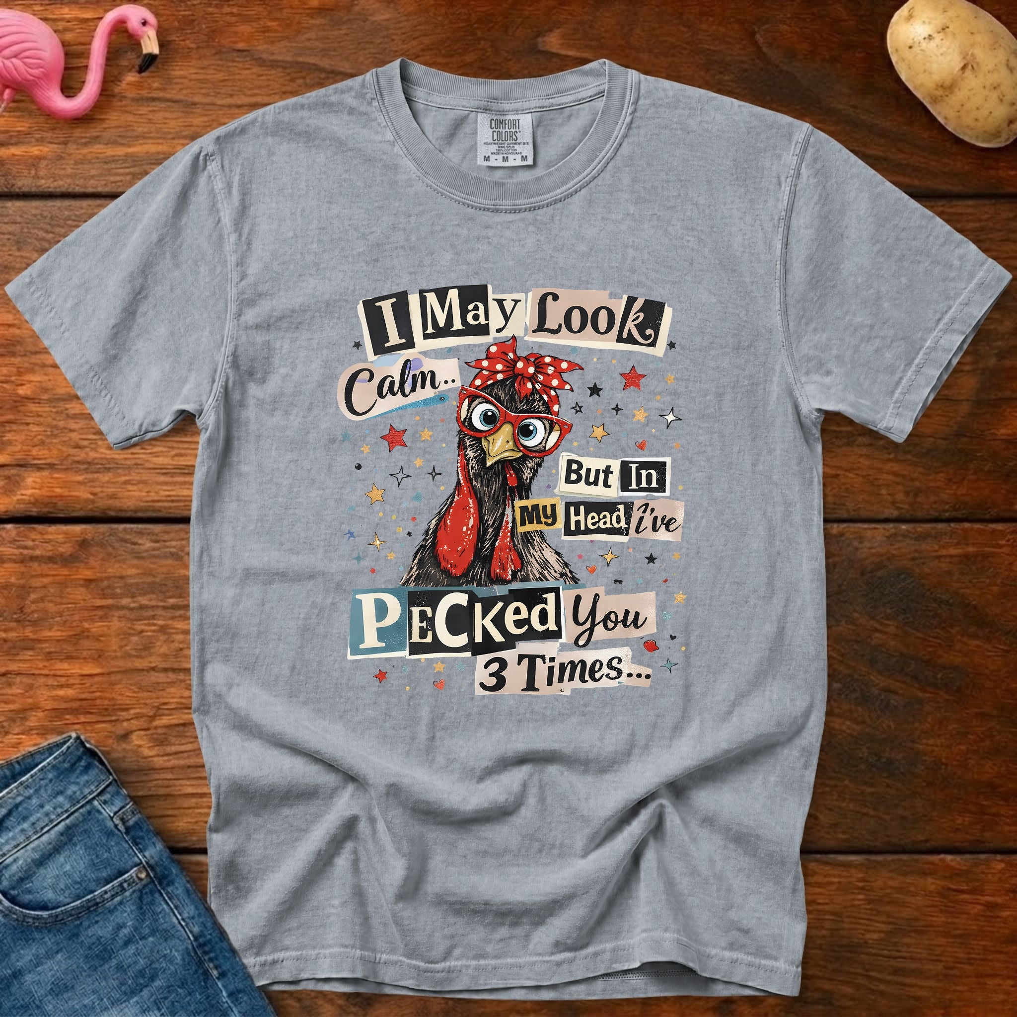 Pecked You Vintage Heavyweight Graphic Tee