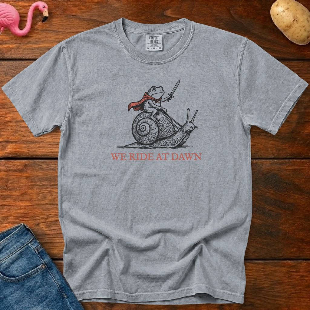Ride At Dawn Vintage Heavyweight Graphic Tee