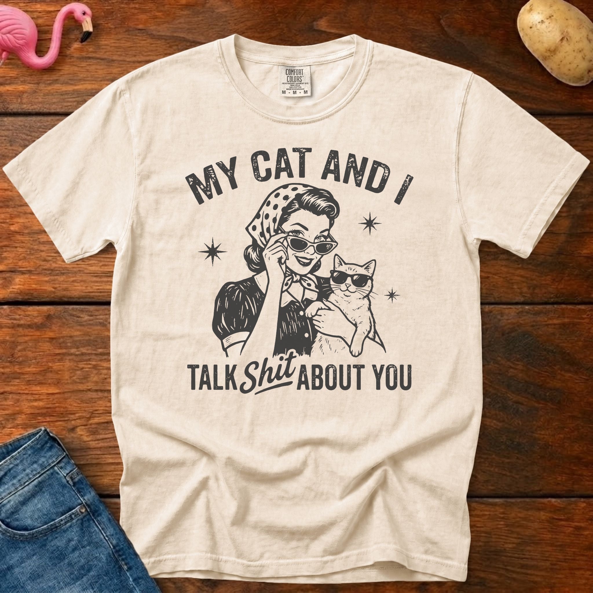 My Cat Vintage Heavyweight Graphic Tee