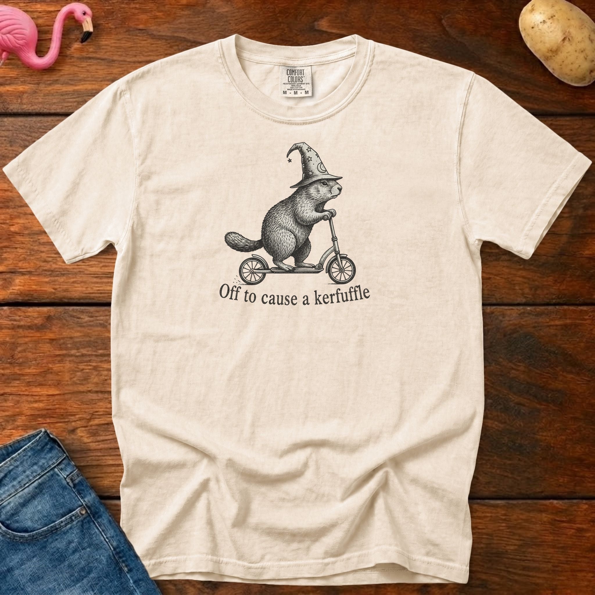 Off to Cause Kerfuffle Vintage Heavyweight Graphic Tee