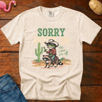 Sorry Gotta Go Vintage Heavyweight Graphic Tee