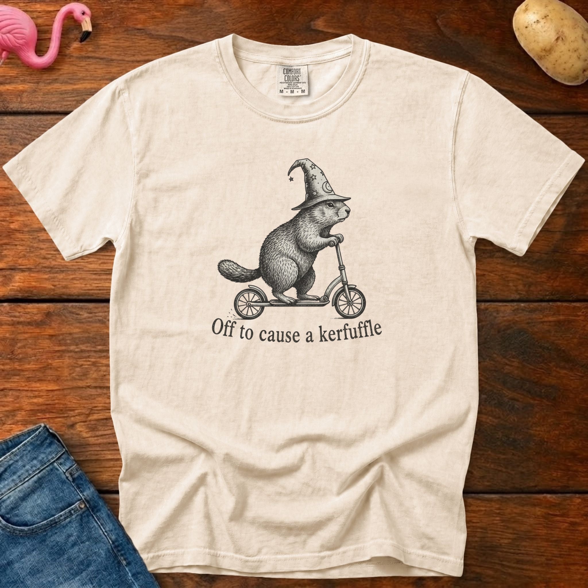Off to Cause Kerfuffle Vintage Heavyweight Graphic Tee