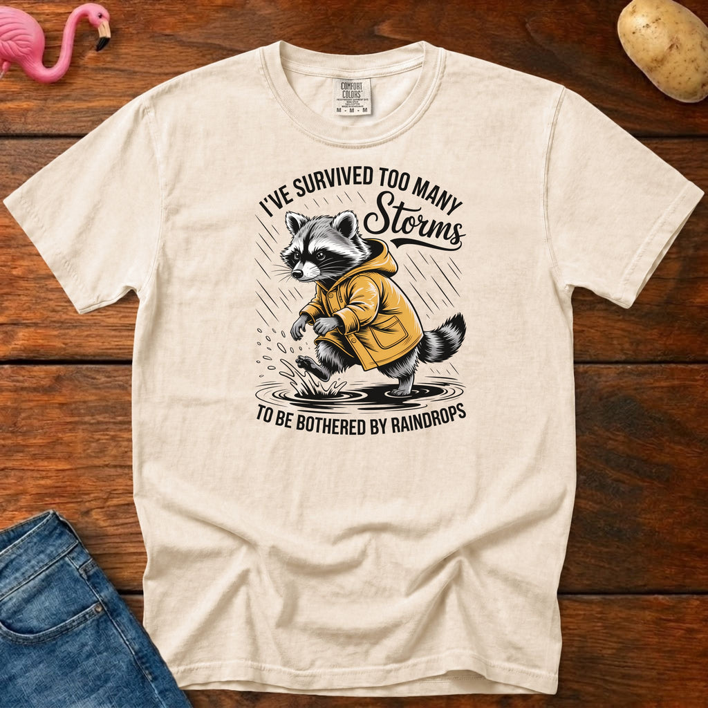 Survived Too Many Storms Vintage Heavyweight Graphic Tee