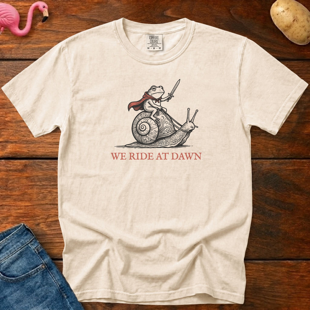 Ride At Dawn Vintage Heavyweight Graphic Tee