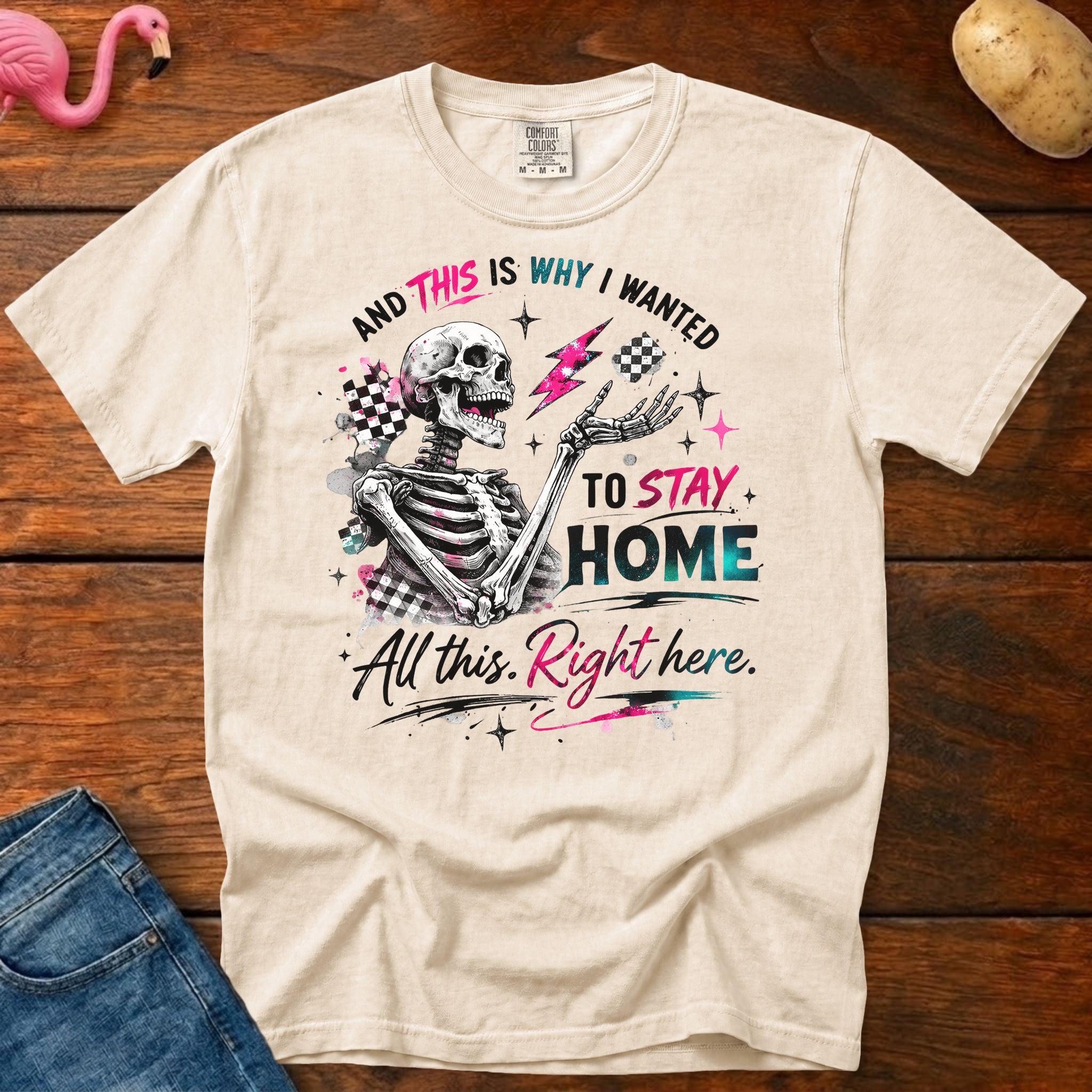 Stay Home Heavyweight Vintage Graphic Tee